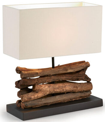 Table lamp "COMETTO II" in recycled wood 40/35 cm