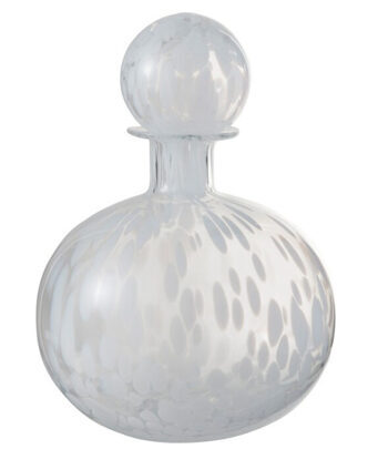 Decorative bottle & decanter White Pearls Ø 19/H 28 cm
