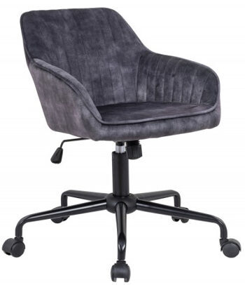 Chaise de bureau "Turino" - gris foncé