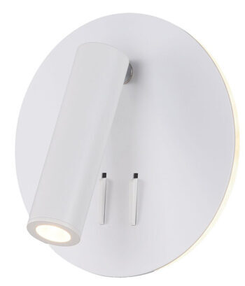 Flexible LED-Wandlampe IOS White Ø 14 cm