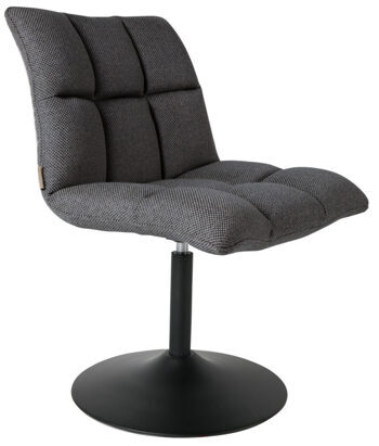 Swivel design armchair "Bar Dark Grey