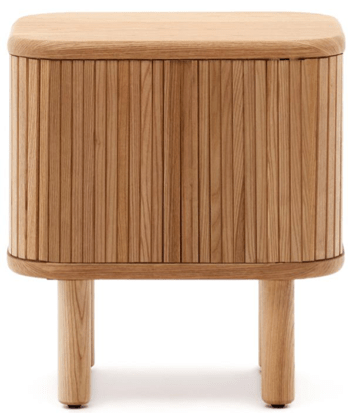 Design bedside table/side table "Sienna" 55 x 50 cm - oak