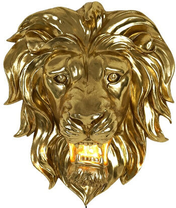 Design wall lamp "King Lion" 24.5 x 47 cm