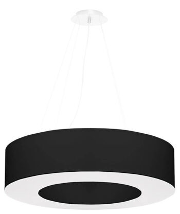 Modern chandelier "Saturno LXX" - Black