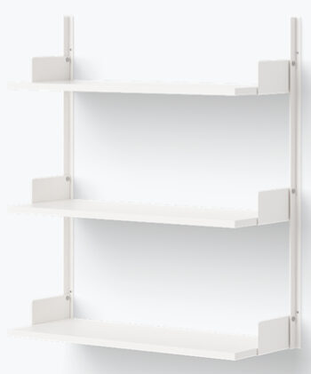 Wall shelf "New Works 900" - 90 x 83.5 cm, White / White
