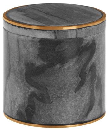 Edler Aufbewahrungsbehälter „Spencer“ aus Marmor Ø 10 cm