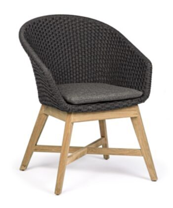 Luxurious design outdoor armchair "Coachella" - anthracite