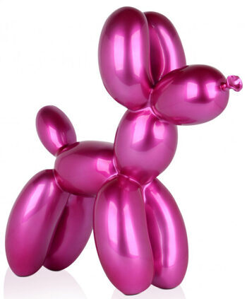 Design sculpture "2Balloon dog 46 x 50 cm - Pink