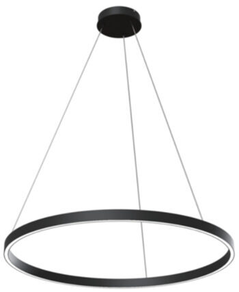 LED-Hängelampe „Rim Black“ Ø 80 cm