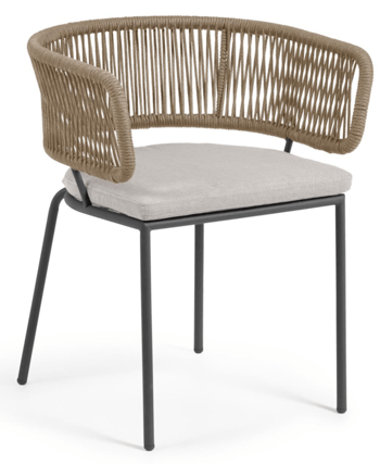 In-/Outdoor Design-Stuhl „Nadino“ - Beige