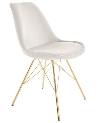 Design chair "Scandinavia" - Gold / Velvet Champagne