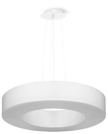 Modern chandelier "Saturno Slim L" - White