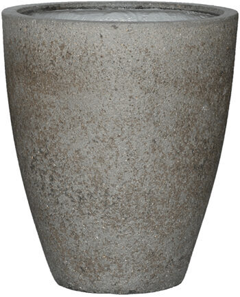 Grand pot de fleurs intérieur/extérieur "Cement & Stone Ben L" Ø 46.5/ H 55 cm - Grey