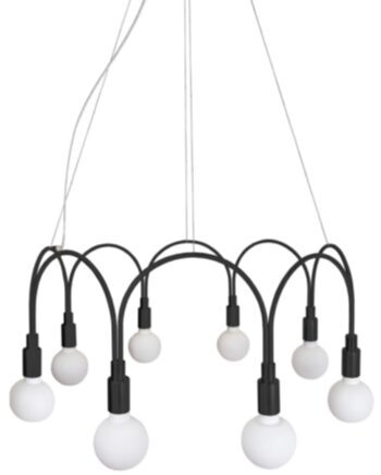 Flexible pendant lamp "Arch" Ø 70 cm - Black