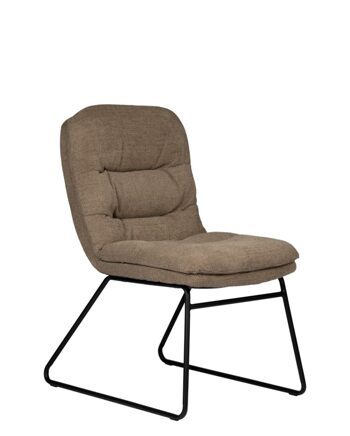 Design Stuhl „Beluga“ - Braun