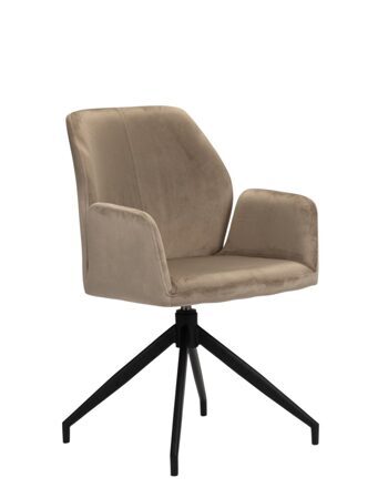 Swivel design chair "Storm" with armrests - Sand