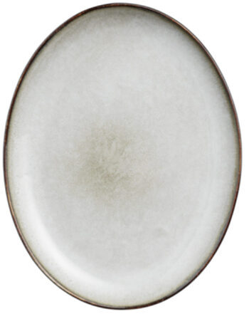 Ovaler Dinnerteller Amera 29 cm - Grau