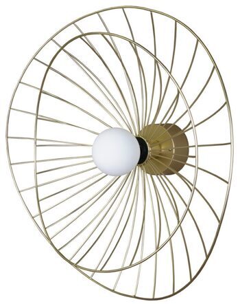 Flexible wall and ceiling lamp "Ray" Ø 60 cm - brass