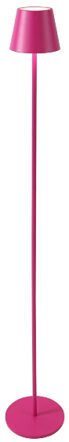 Indoor/outdoor LED floor lamp "Lys" with rechargeable battery, color change and USB cable - Magenta