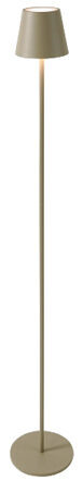 Indoor/outdoor LED floor lamp "Lys" with rechargeable battery, color change and USB cable - Taupe