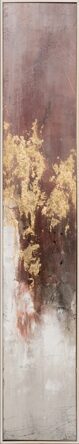 Handgemaltes Bild „Slim Rosa & Gold II“ 27 x 152 cm