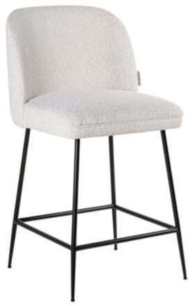 Design Bar Chair "Pullitzer" White Bouclé